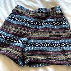 Colorful and patterned shorts